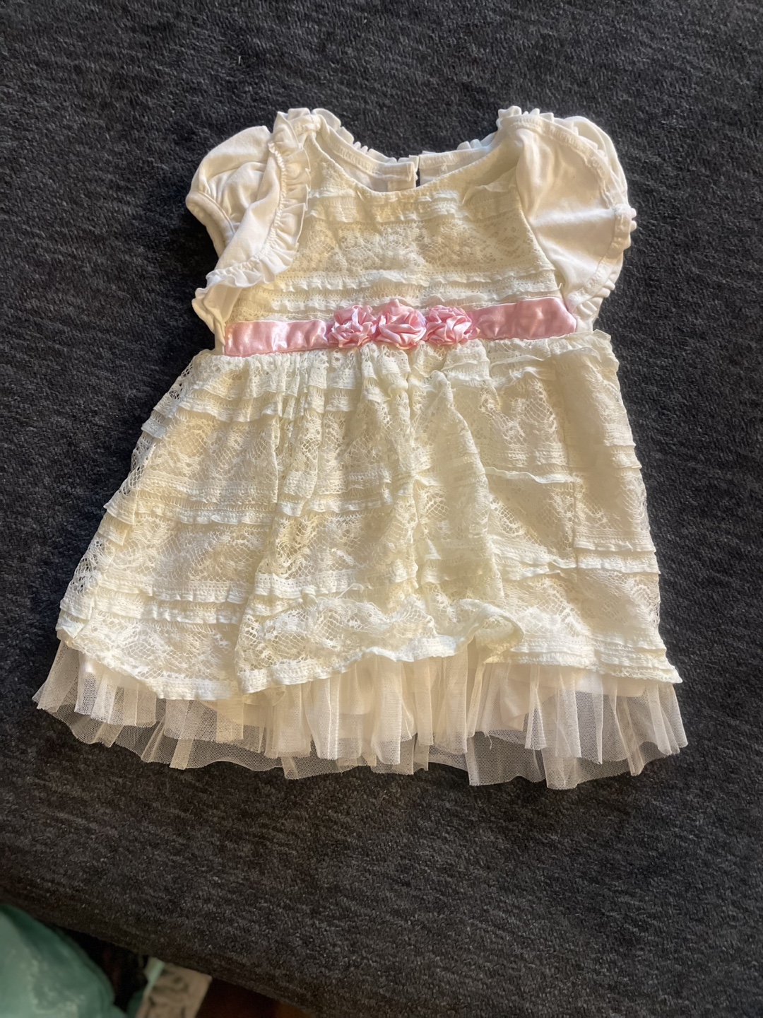 Adorable Baby Girl's Lace Dress - Size 18M