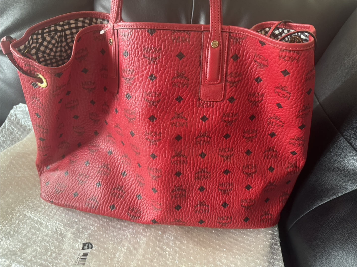 MCM Reversible Liz Shopper Visetos Large Ruby Red - photo 2