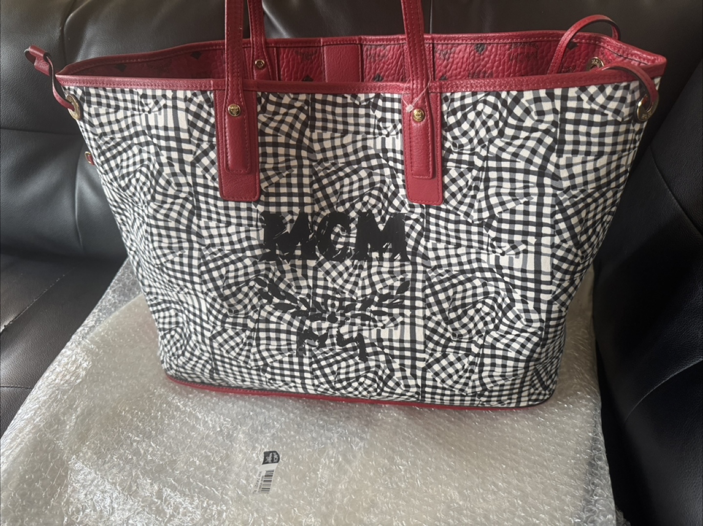 MCM Reversible Liz Shopper Visetos Large Ruby Red - photo 3