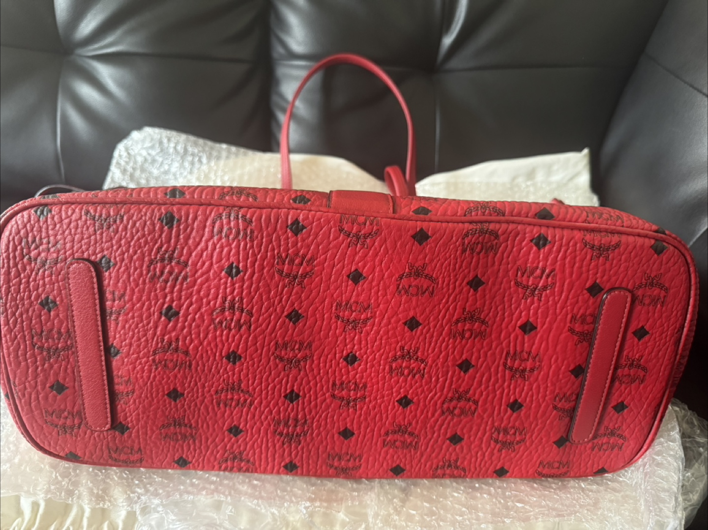 MCM Reversible Liz Shopper Visetos Large Ruby Red - photo 5