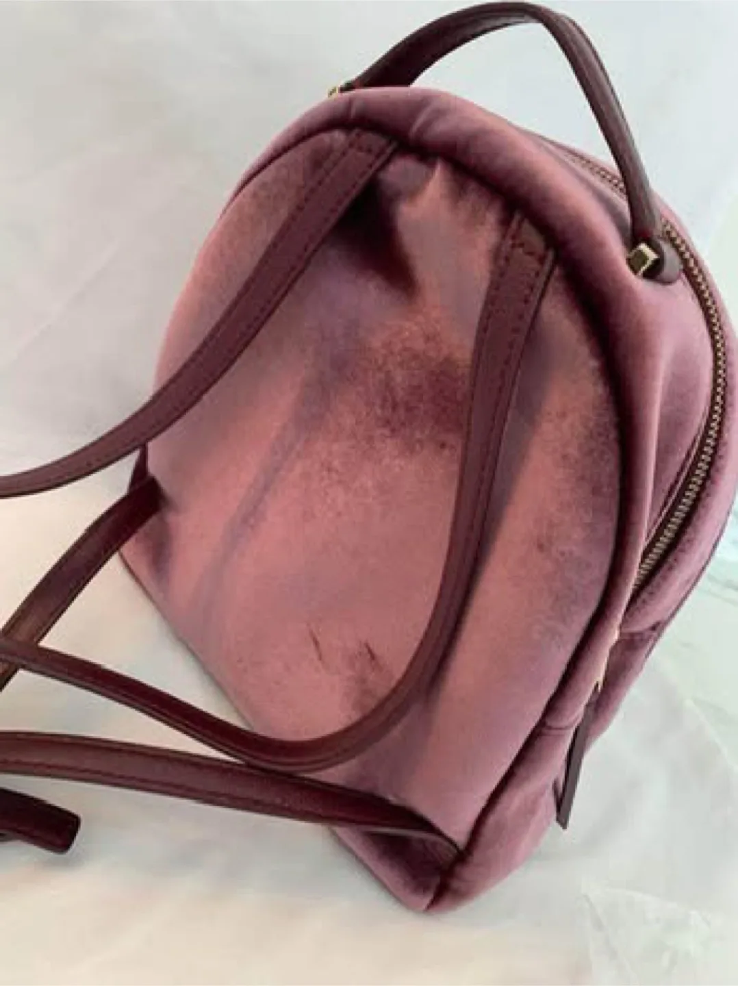 🤩RARE🤩💯% Authentic Kate ♠️Dawn Place Velvet Backpack Bag image indicator(6)
