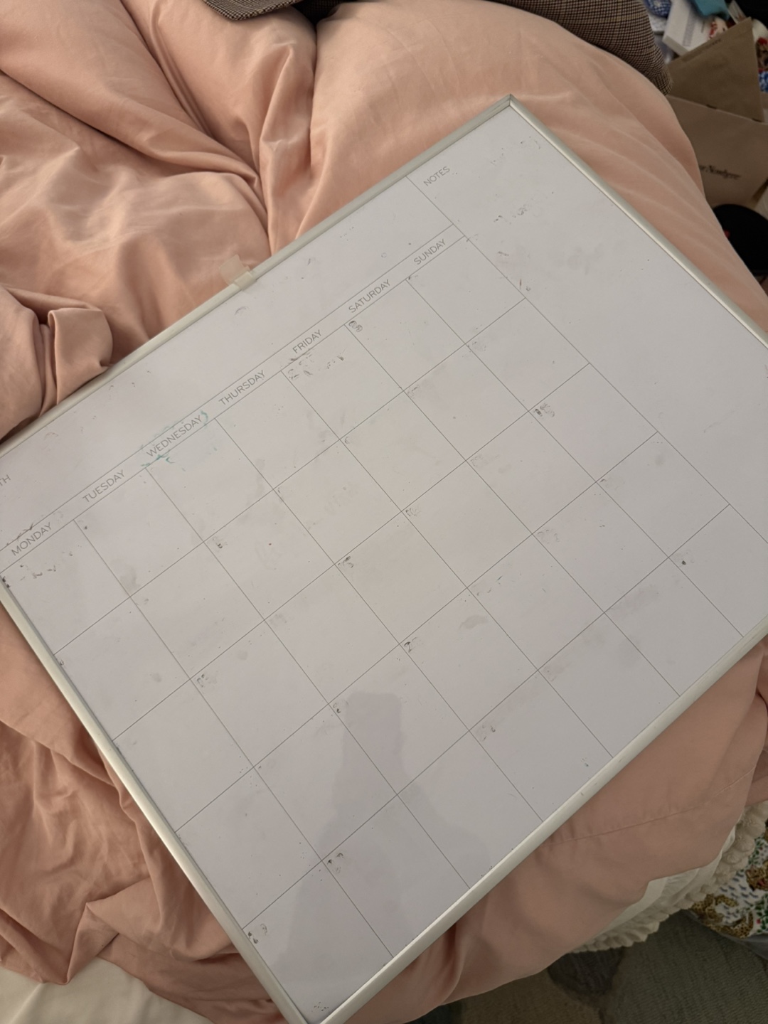 Dry Erase Monthly Calendar