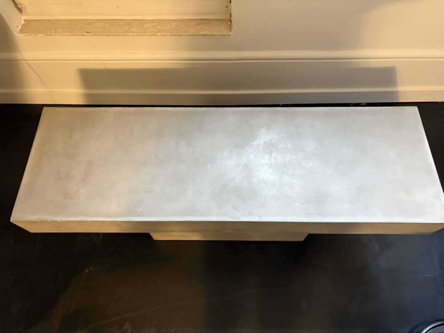 Concrete Dining Table with Bench - photo 5