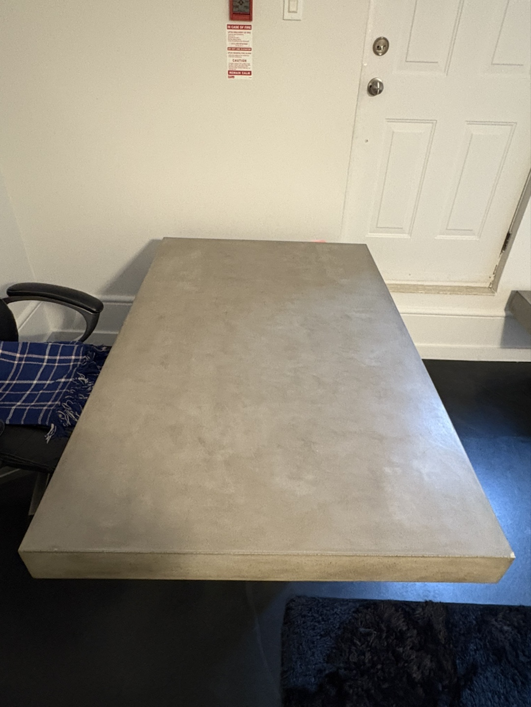 Concrete Dining Table with Bench - photo 4