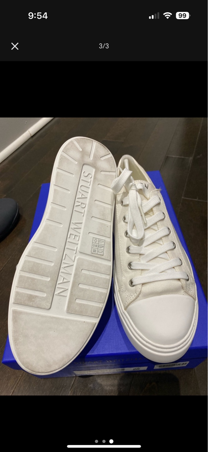 Stuart Weitzman Low Top Canvas Sneakers - photo 3