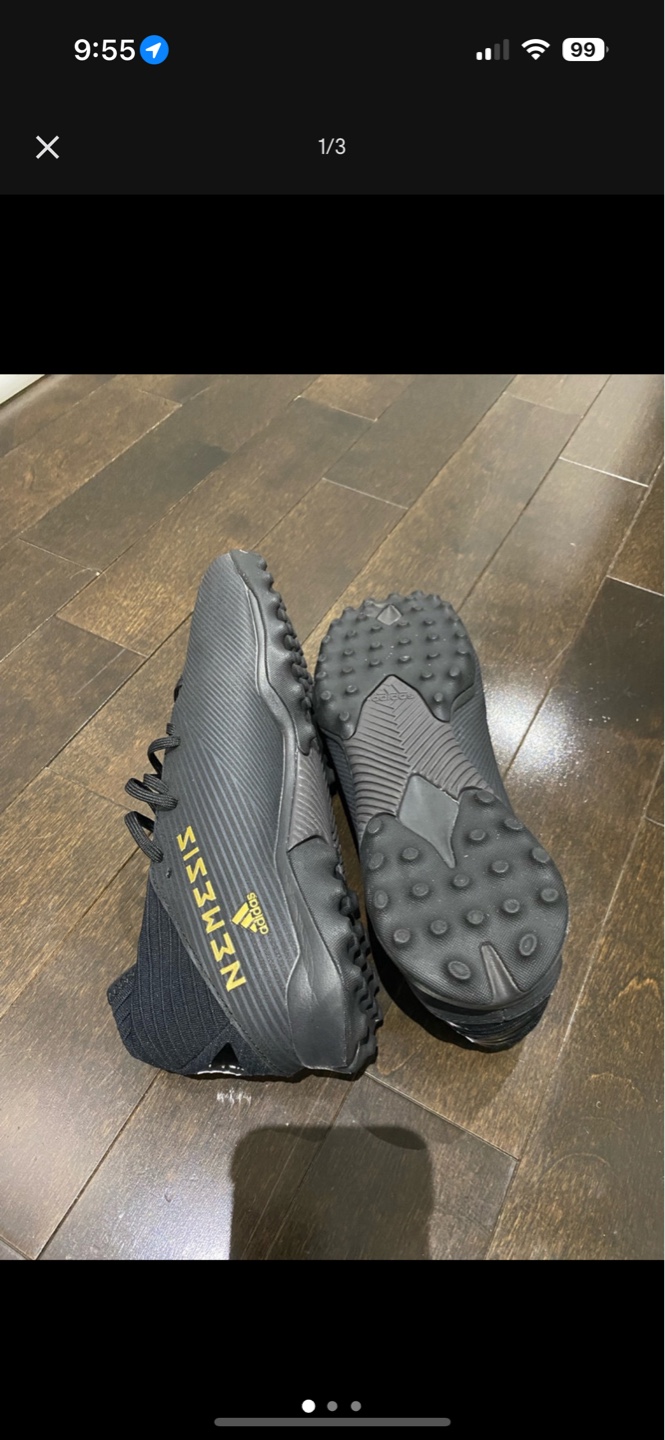 Adidas Nemeziz 19.3 Turf Soccer Cleats - Black - photo 3