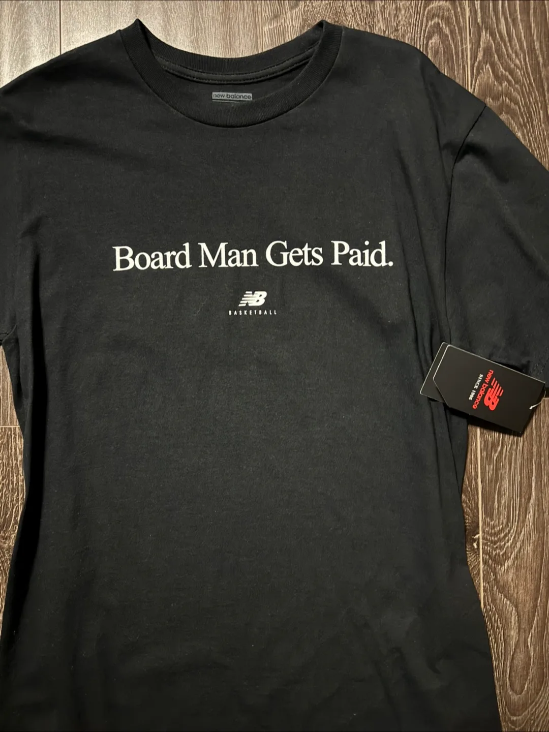 New Balance Board Man Gets Paid T-Shirt thumbnail