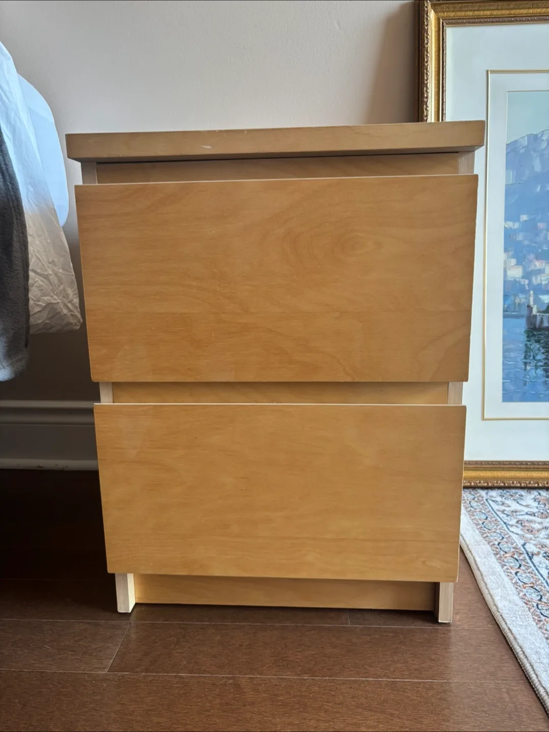 Pair of IKEA MALM Two-Drawer Nightstands thumbnail