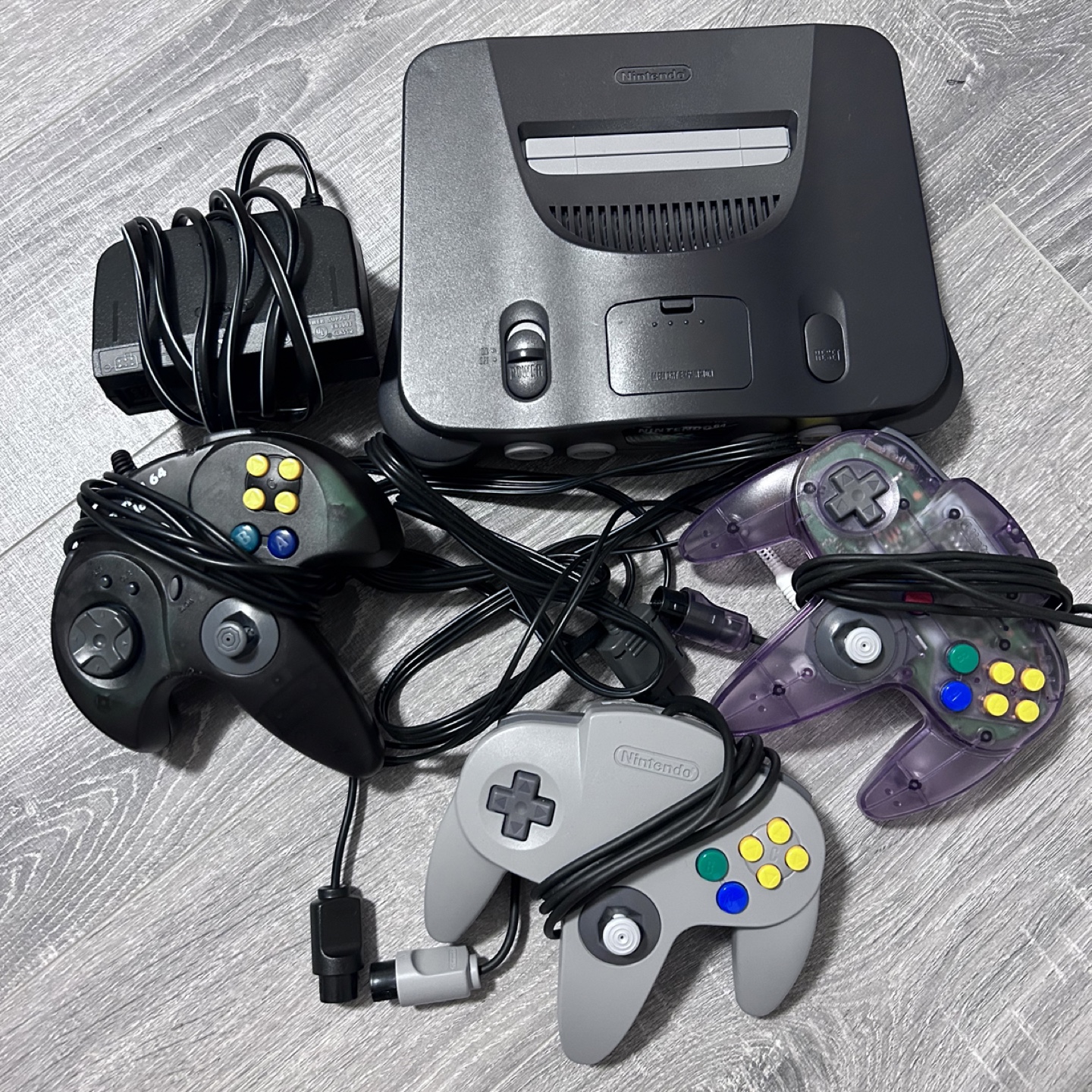 Nintendo 64 Console with 3 Controllers