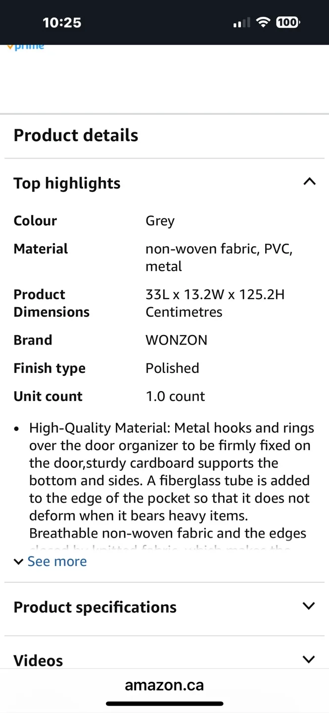 NEW Over the Door Hanging Organizer image indicator(3)