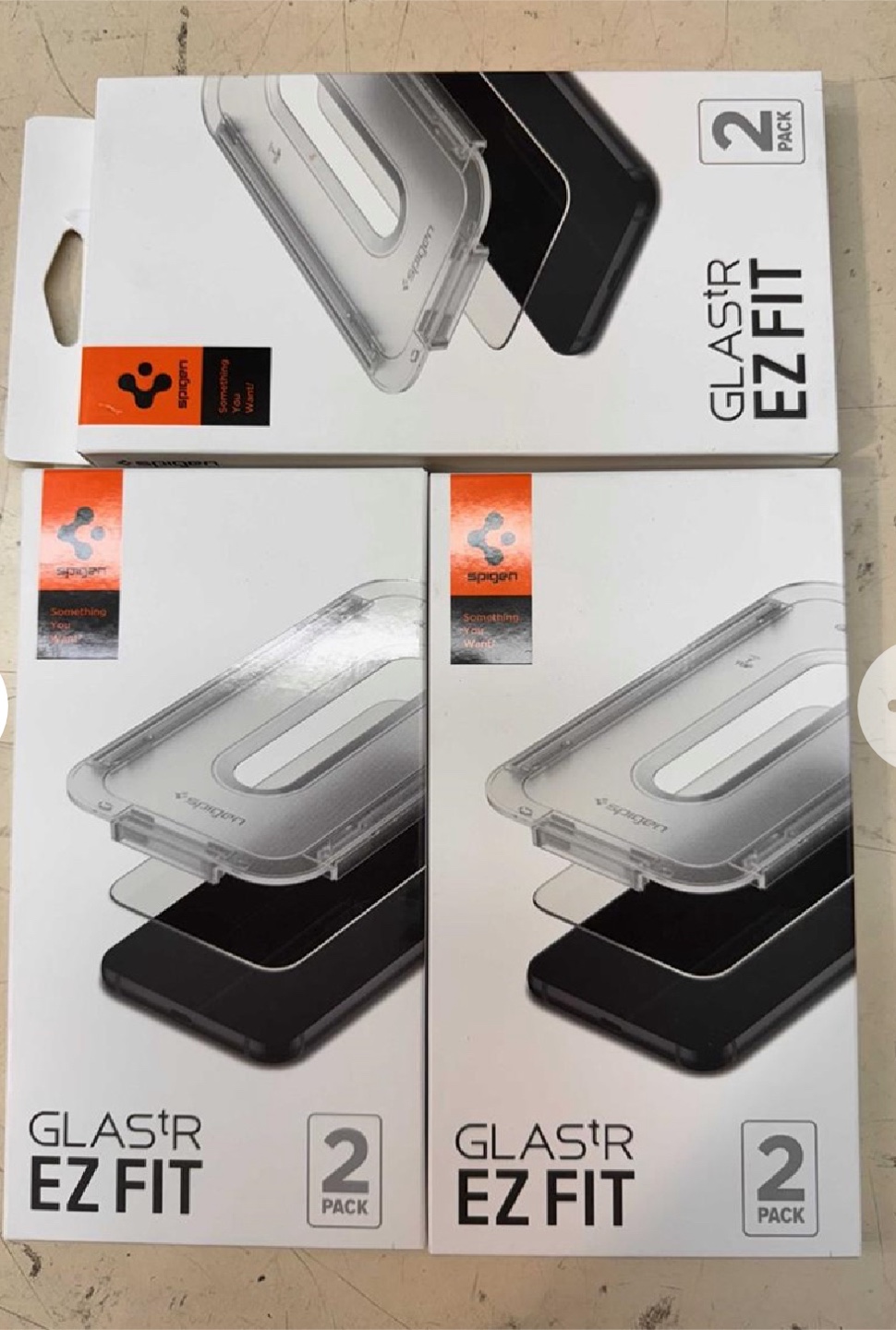 Spigen Glas.tr Ez Fit Screen Protector for Galaxy S22+ (2-Pack) - photo 3