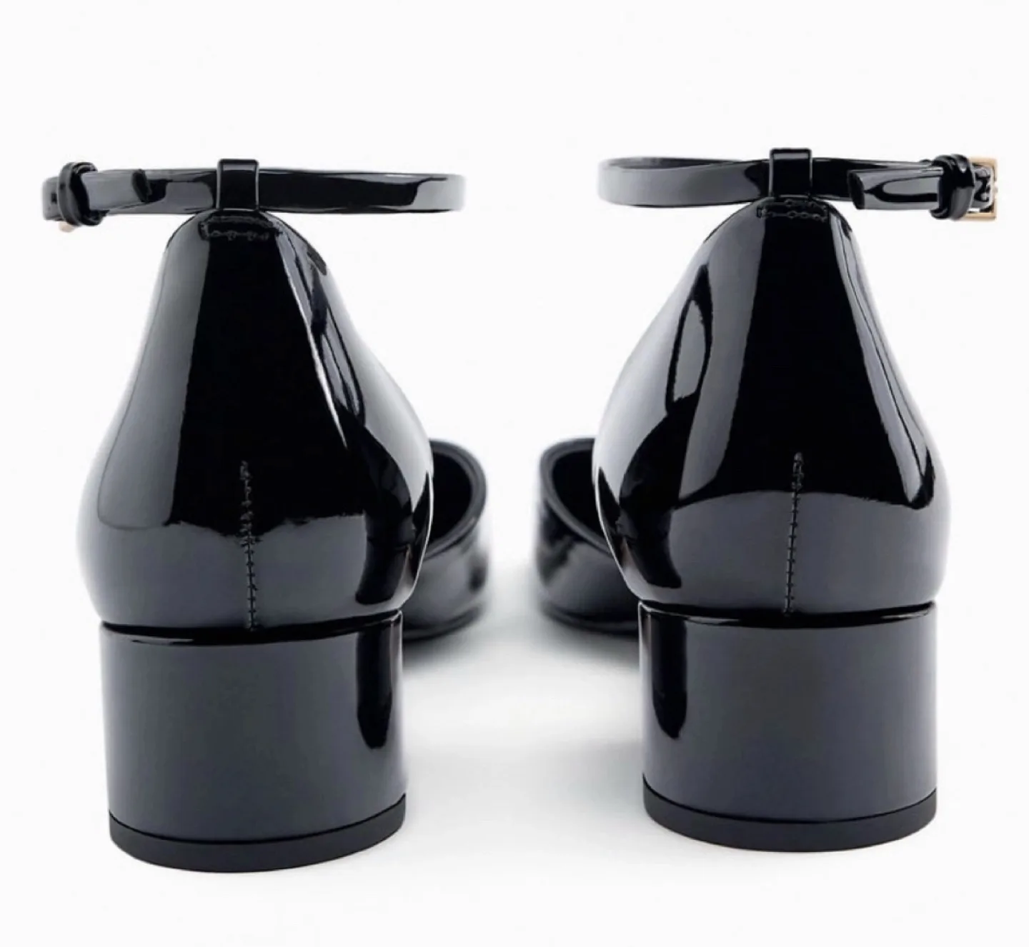 Zara embellished block heel shoes image indicator(5)