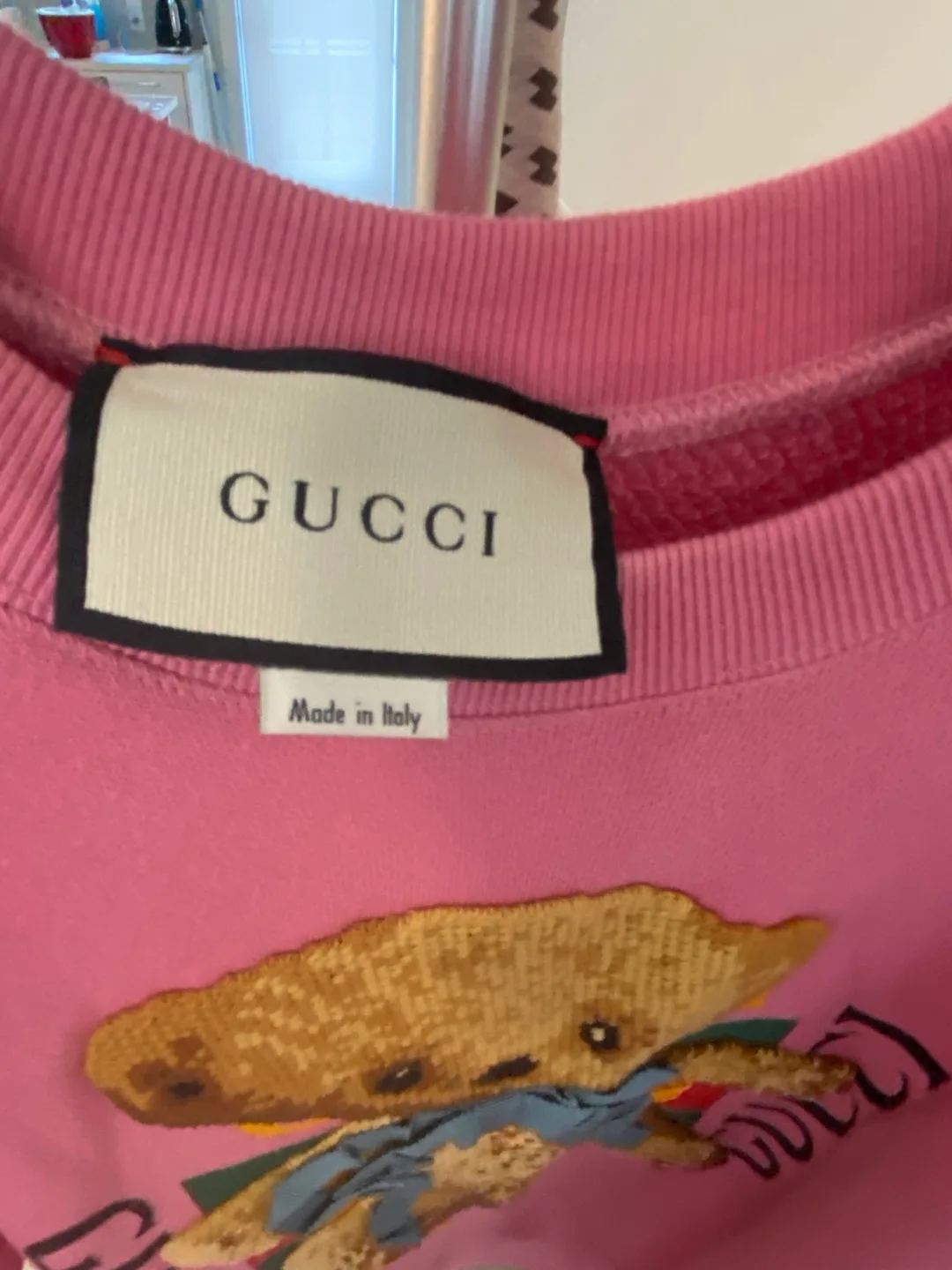 Gucci Pink Teddy Bear Sweatshirt image indicator(3)