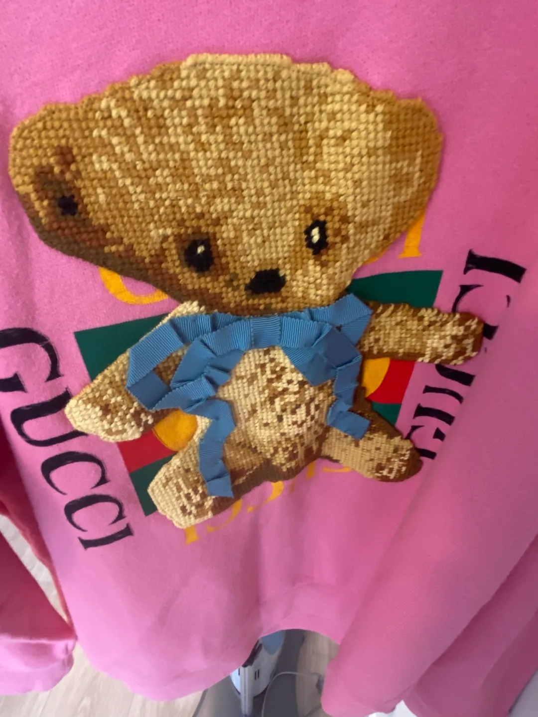 Gucci Pink Teddy Bear Sweatshirt image indicator(2)