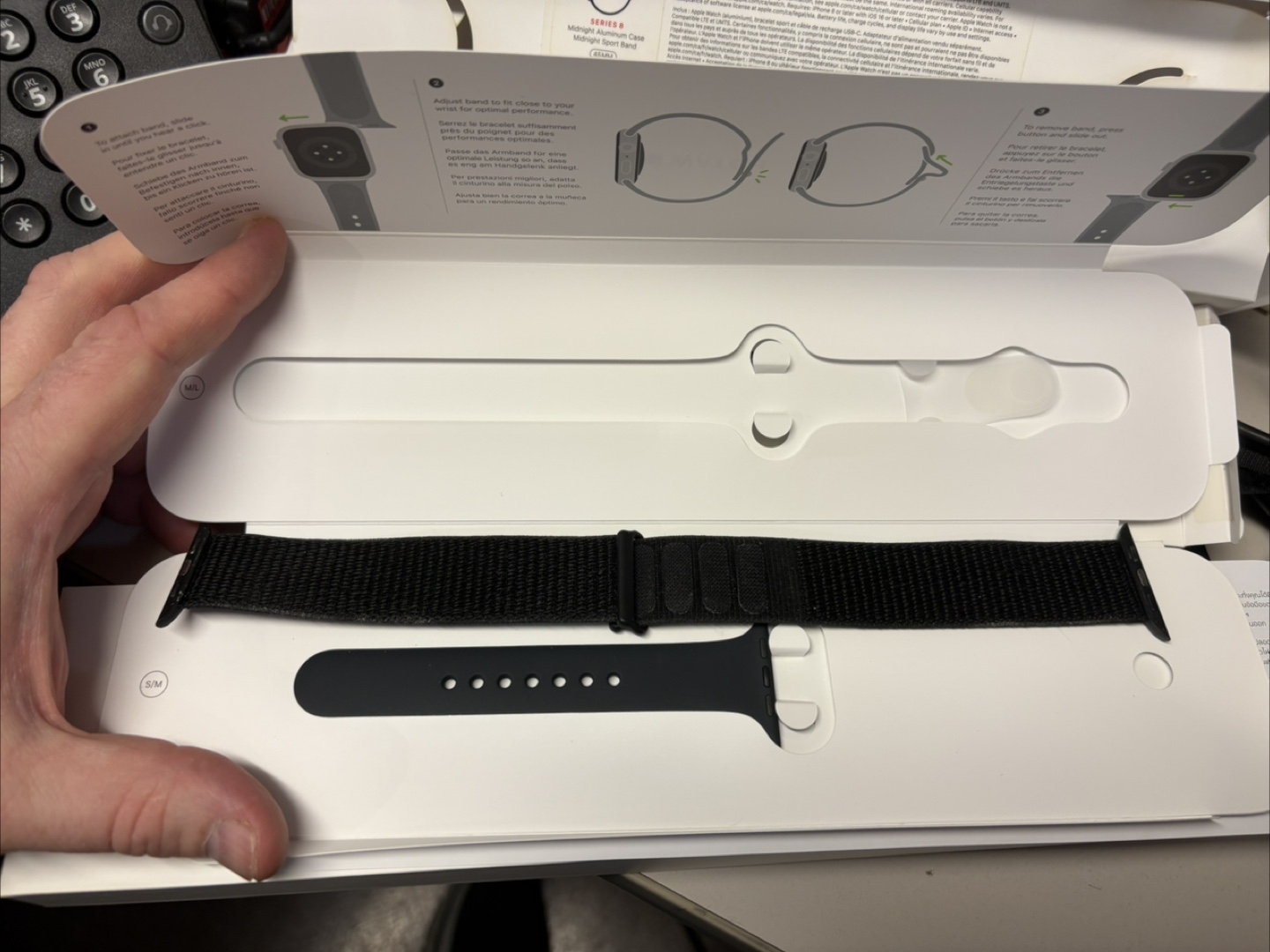 Apple Watch Series 8 Midnight Sport Band 45MM - photo 4