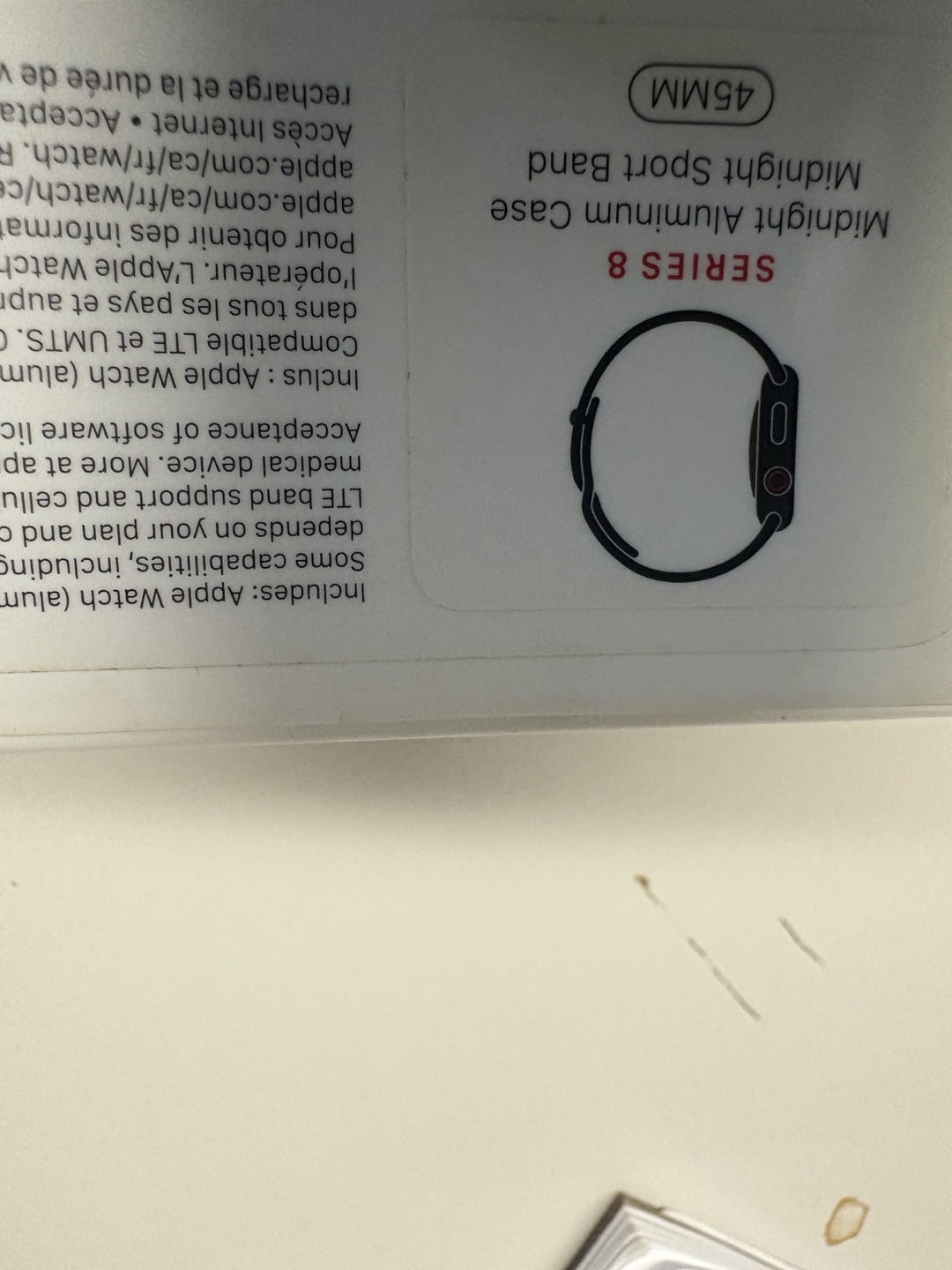 Apple Watch Series 8 Midnight Sport Band 45MM - photo 3