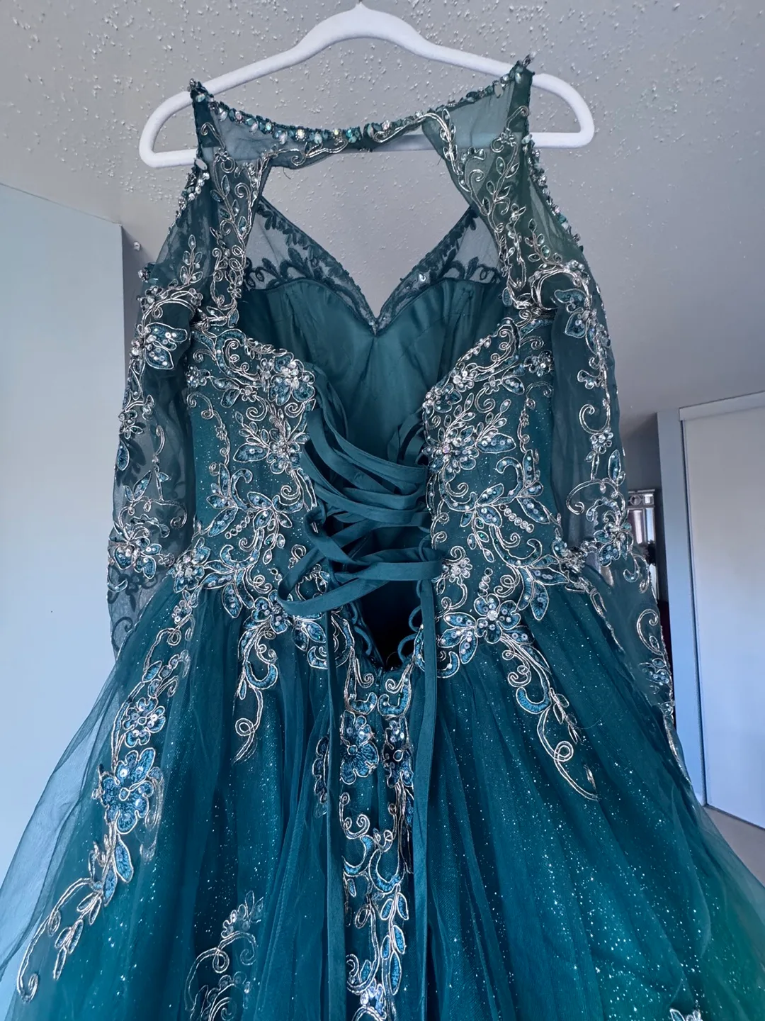 Ballgown long lace sleeve Dress I’ll take the best offer image indicator(5)