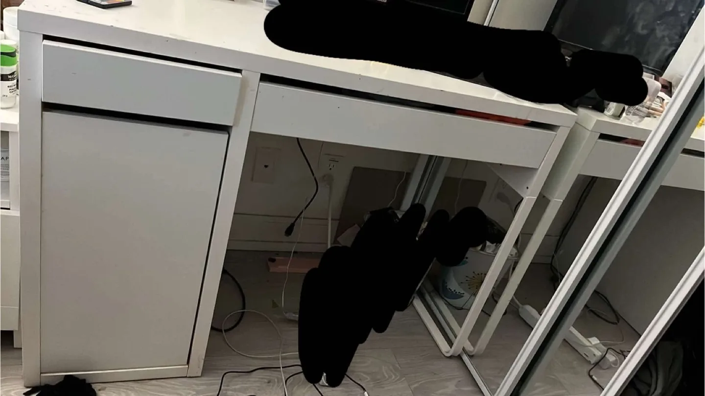 White IKEA Desk thumbnail