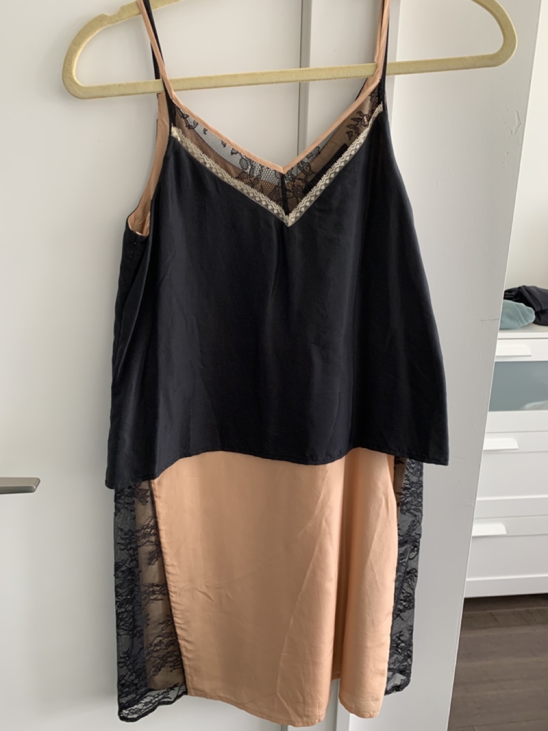 AllSaints Alena Slip Dress, Size 2,Petite, 100% silk