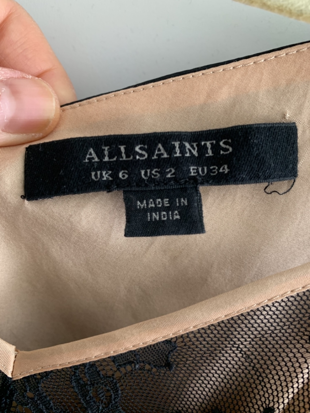 AllSaints Alena Slip Dress, Size 2,Petite, 100% silk - photo 2