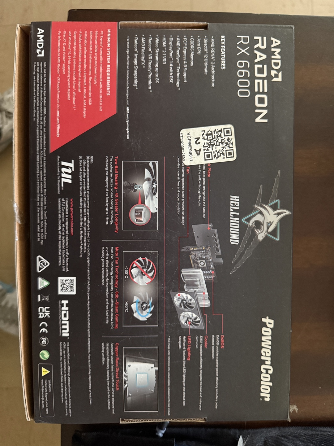 PowerColor Hellhound AMD Radeon RX 6600 8GB GDDR6 Graphics Card - photo 2