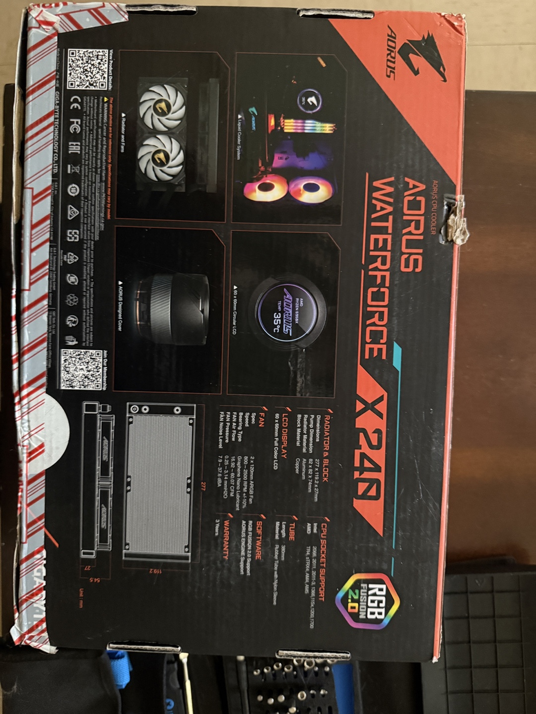 GIGABYTE AORUS Waterforce X240 CPU Cooler - photo 3