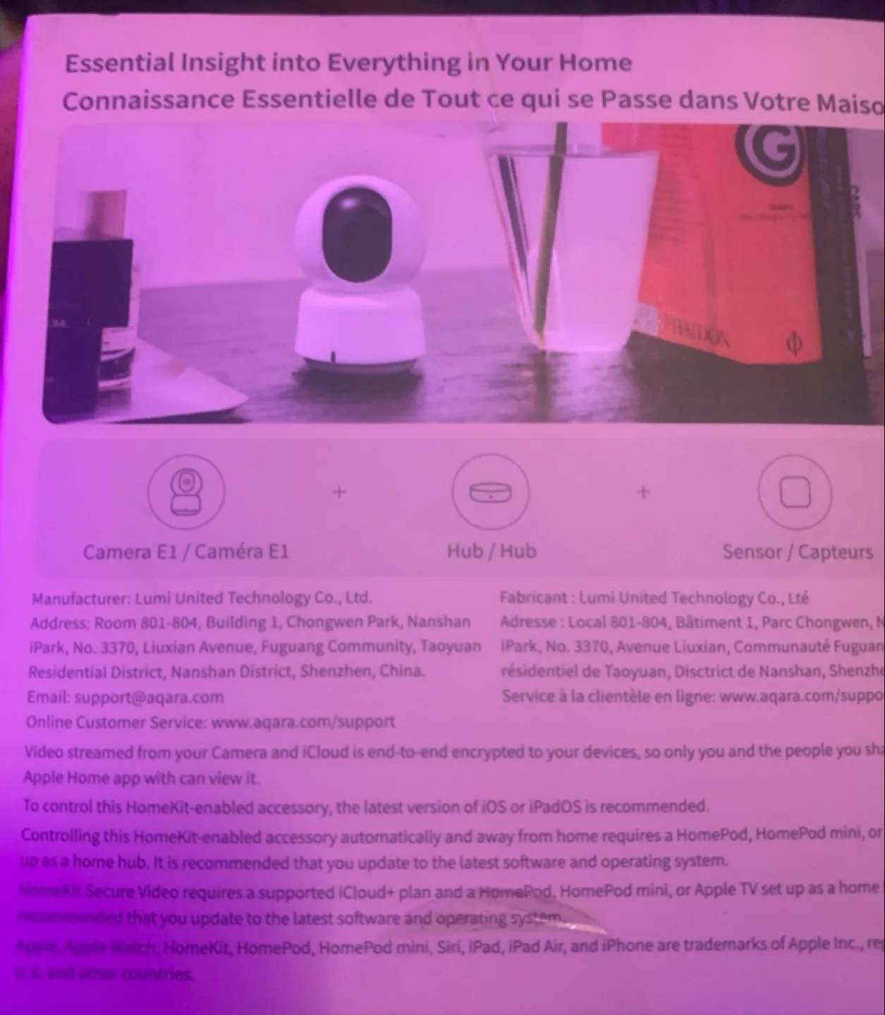 Aqara Camera E1 Smart Home Security Camera image indicator(2)