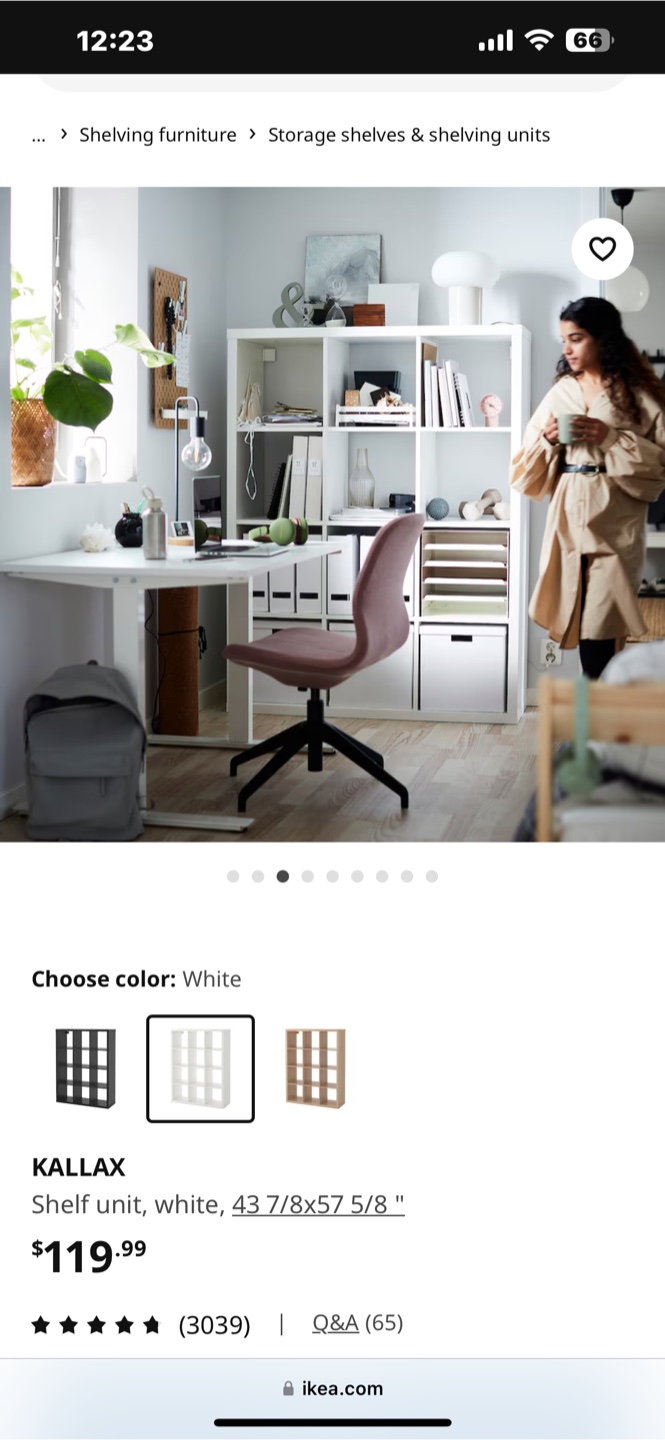 IKEA KALLAX Shelf Unit - White - photo 4