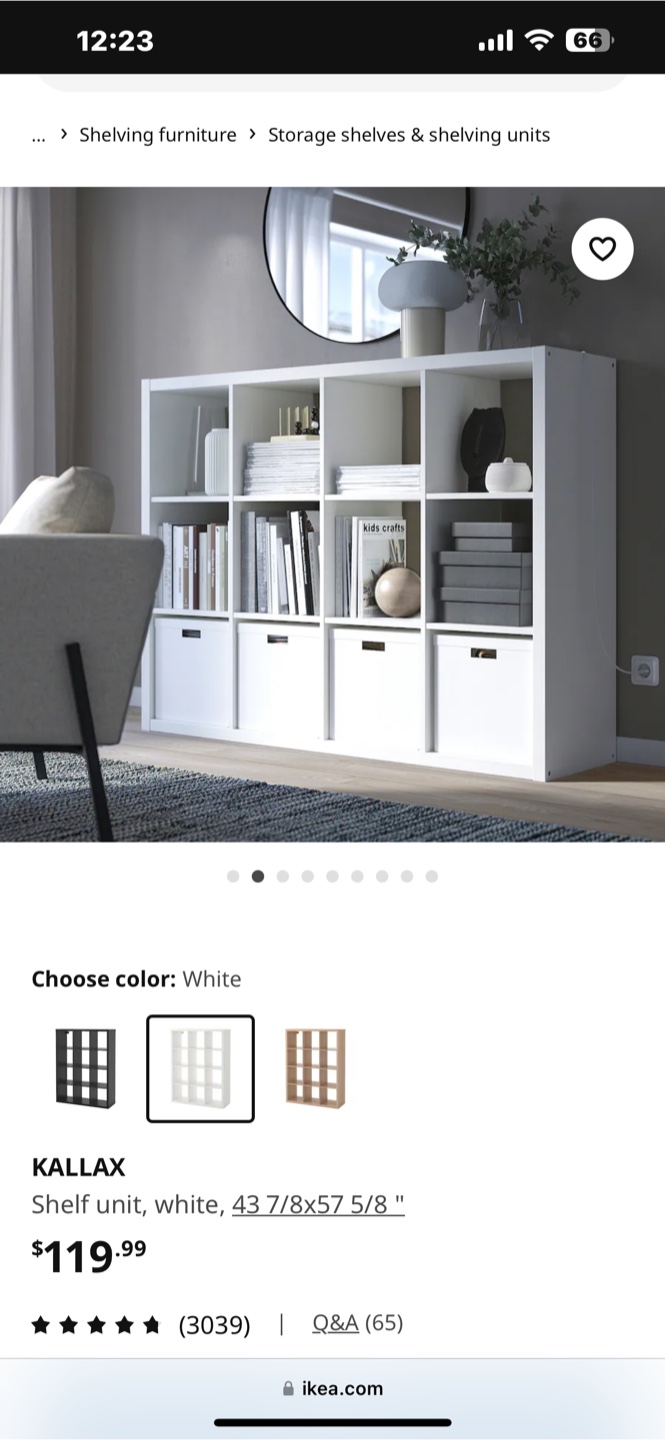IKEA KALLAX Shelf Unit - White - photo 5