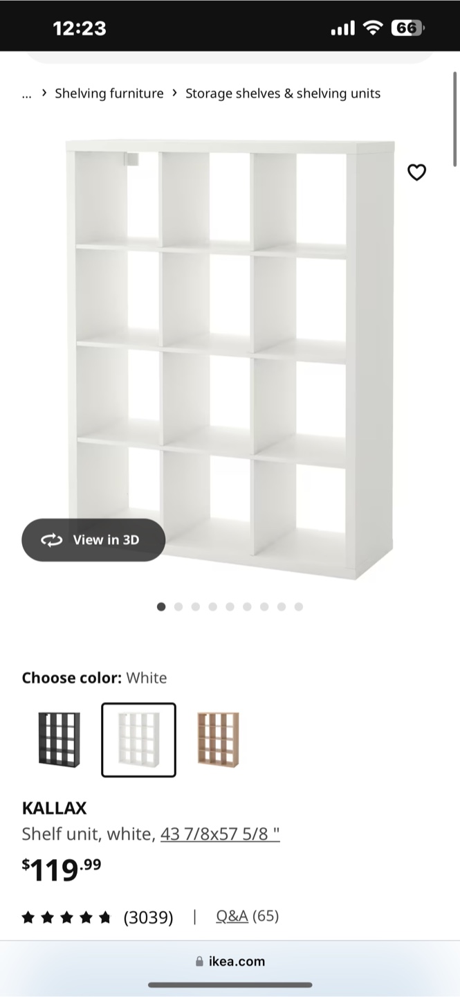 IKEA KALLAX Shelf Unit - White - photo 3