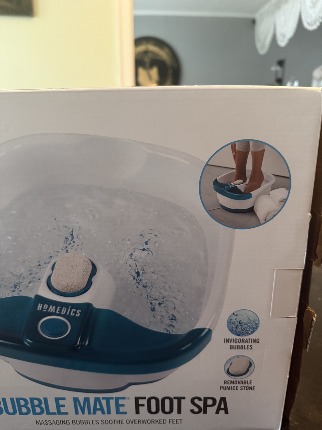 Homedics Bubble Mate Foot Spa - New in Box - photo 2