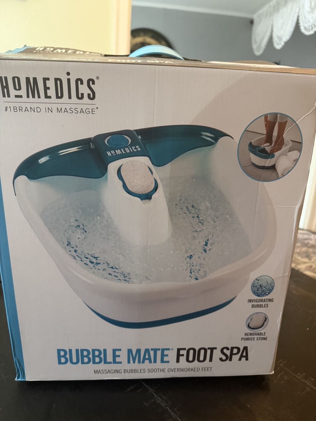 Homedics Bubble Mate Foot Spa - New in Box