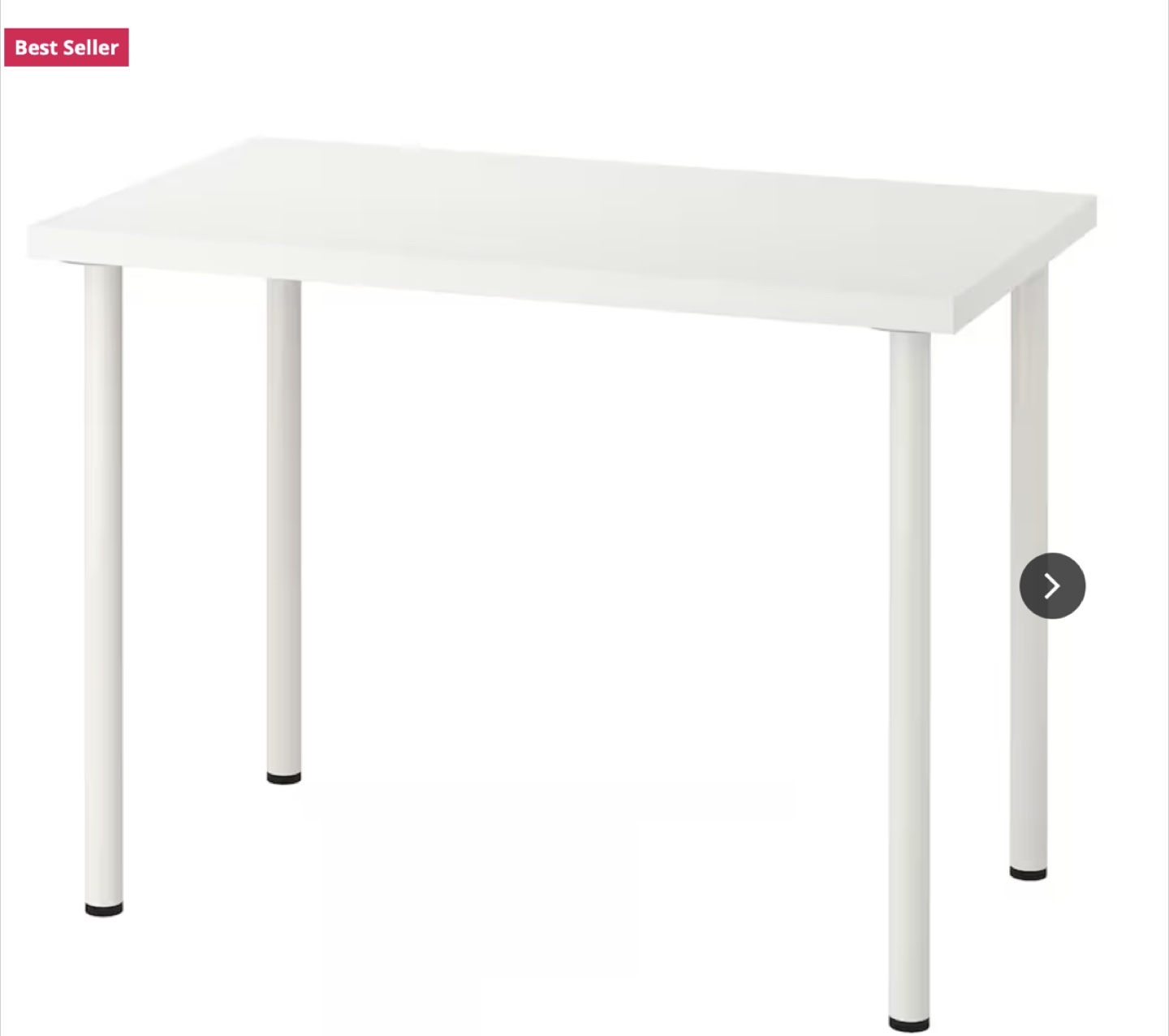 White IKEA LINNMON Desk - photo 2