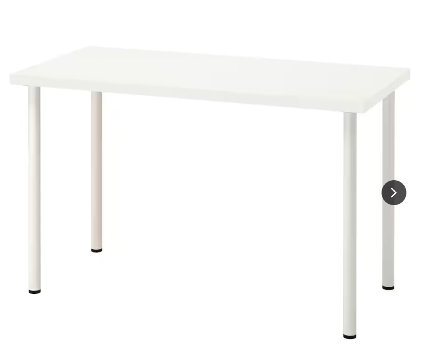 White IKEA LINNMON Desk - photo 4