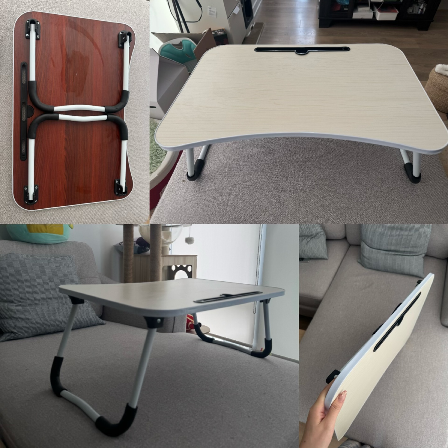 Portable Laptop Table - Foldable Bed Tray