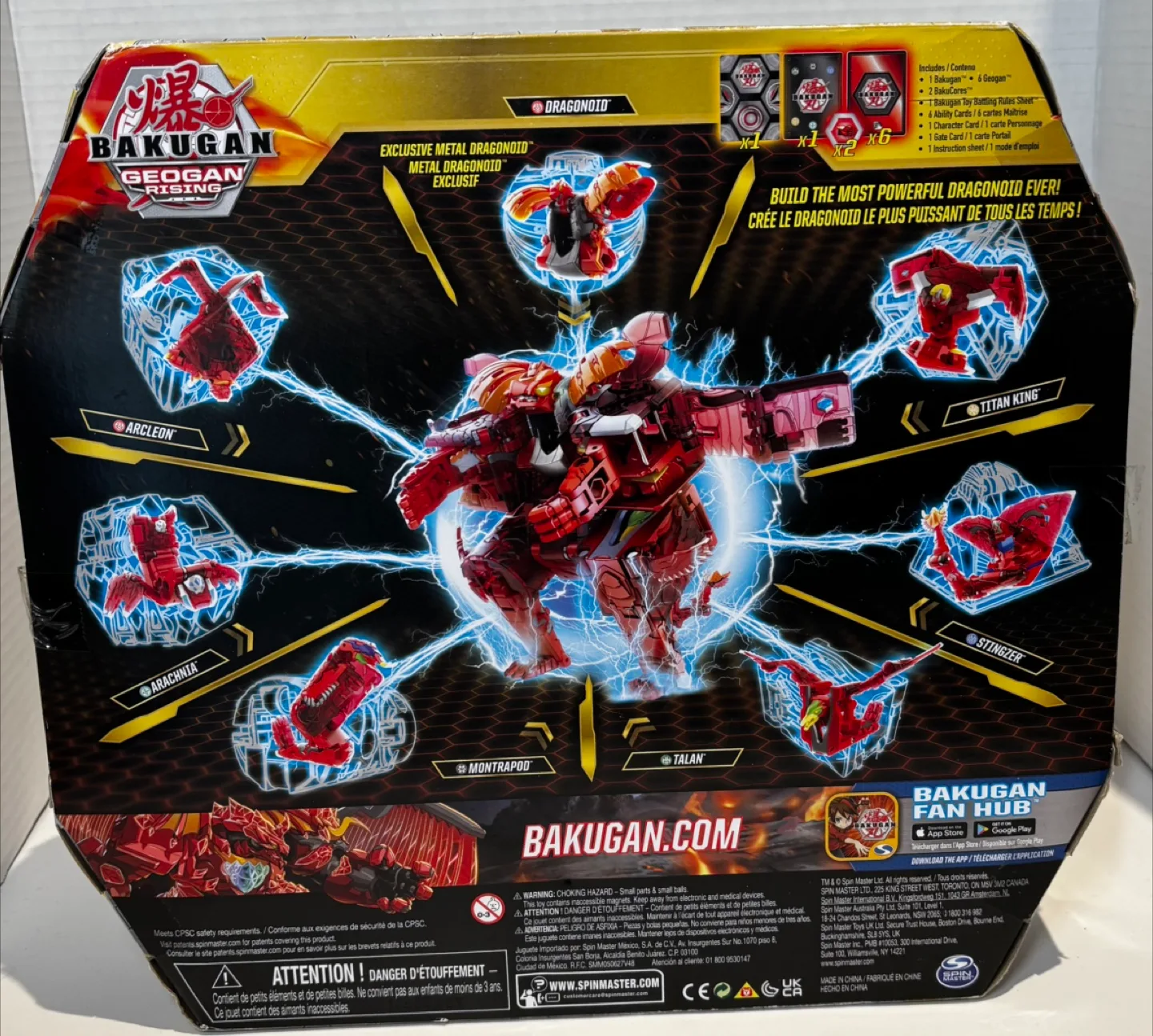 Bakugan Geogan Rising Geoforge Dragonoid 7 Exclusive Bakugan NIB image indicator(2)