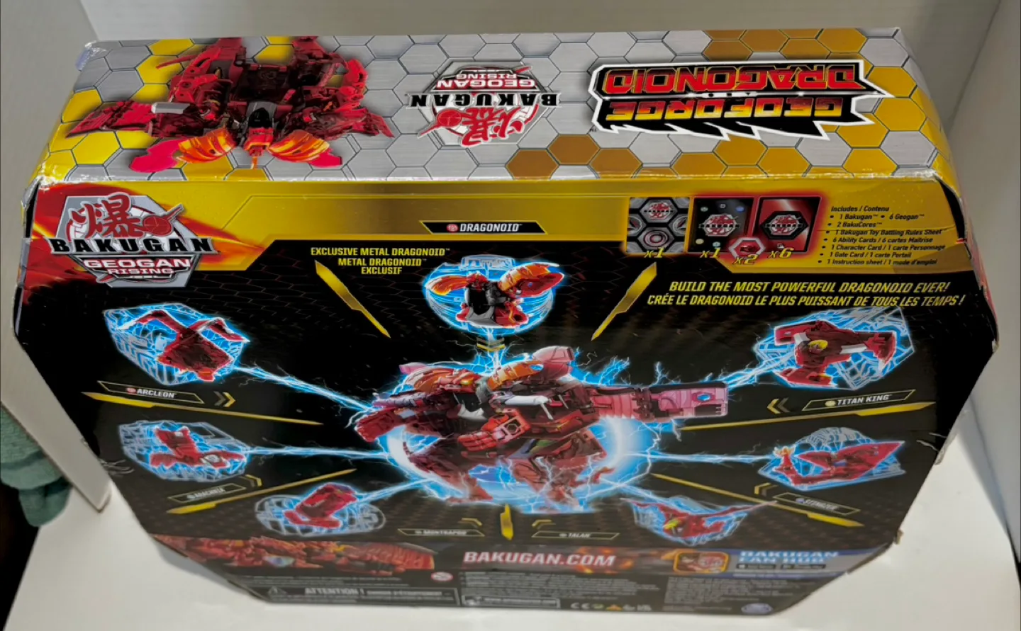 Bakugan Geogan Rising Geoforge Dragonoid 7 Exclusive Bakugan NIB image indicator(3)