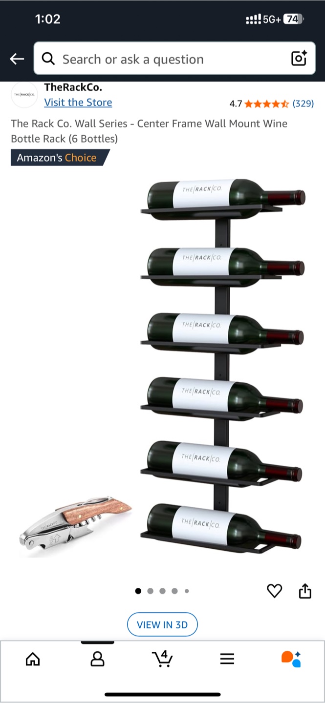 Wine Rack 6 bottles