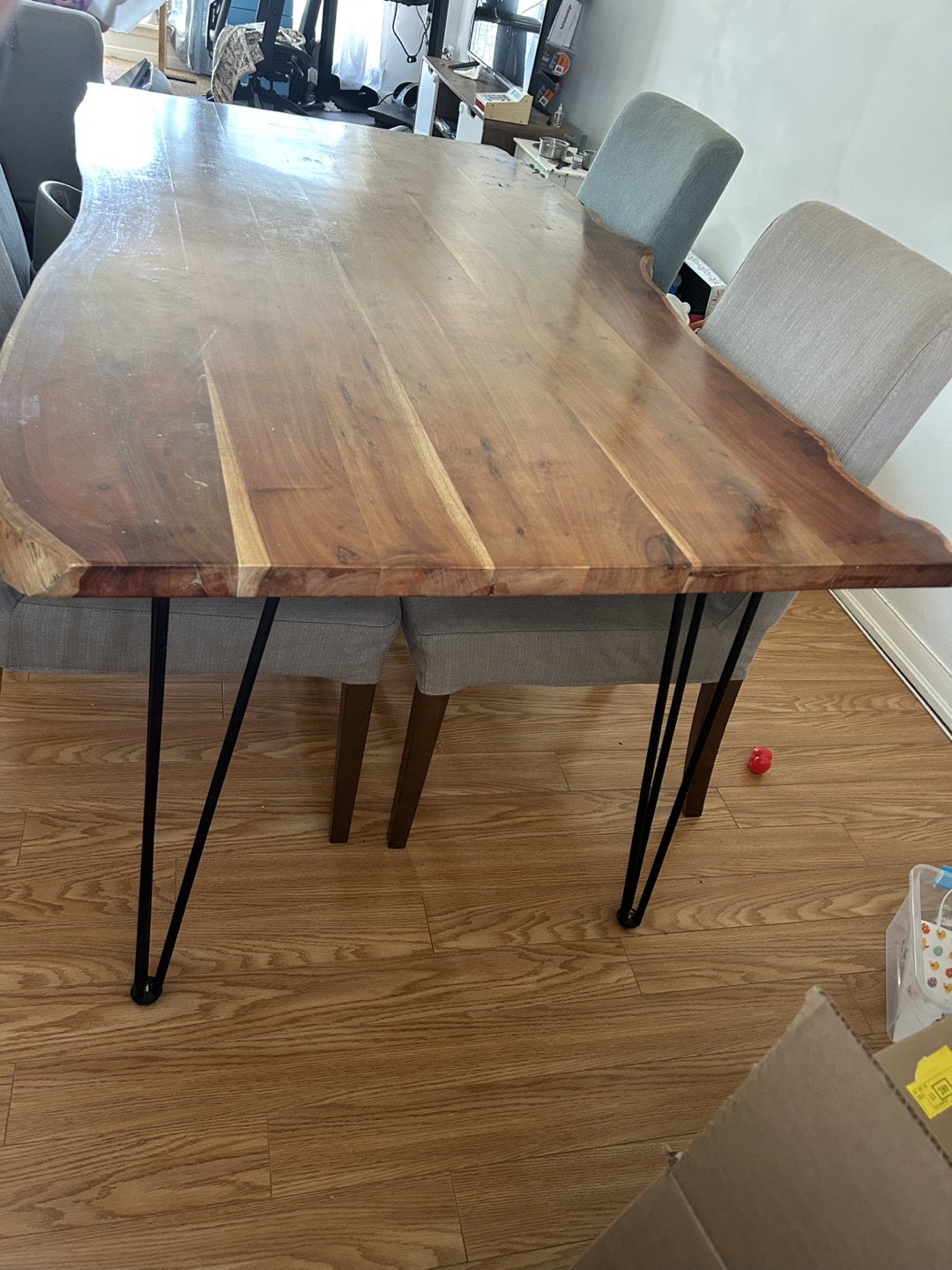 Live Edge Dining Table with Hairpin Legs - photo 3