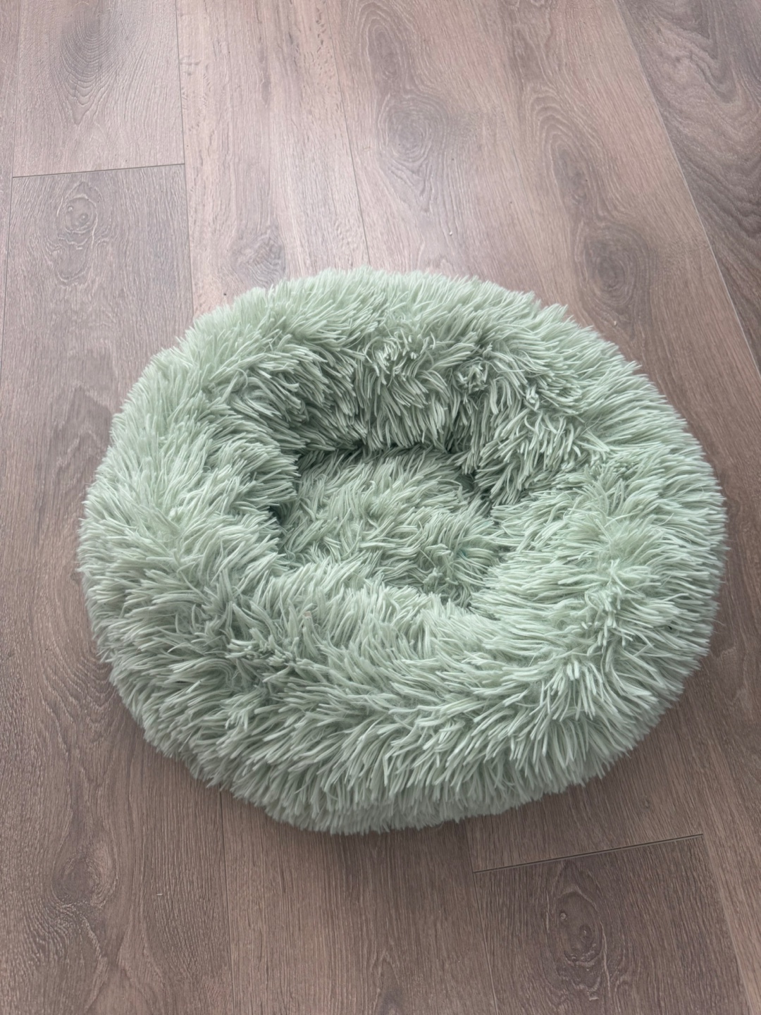 Fluffy Round Pet Bed - Mint Green - photo 3