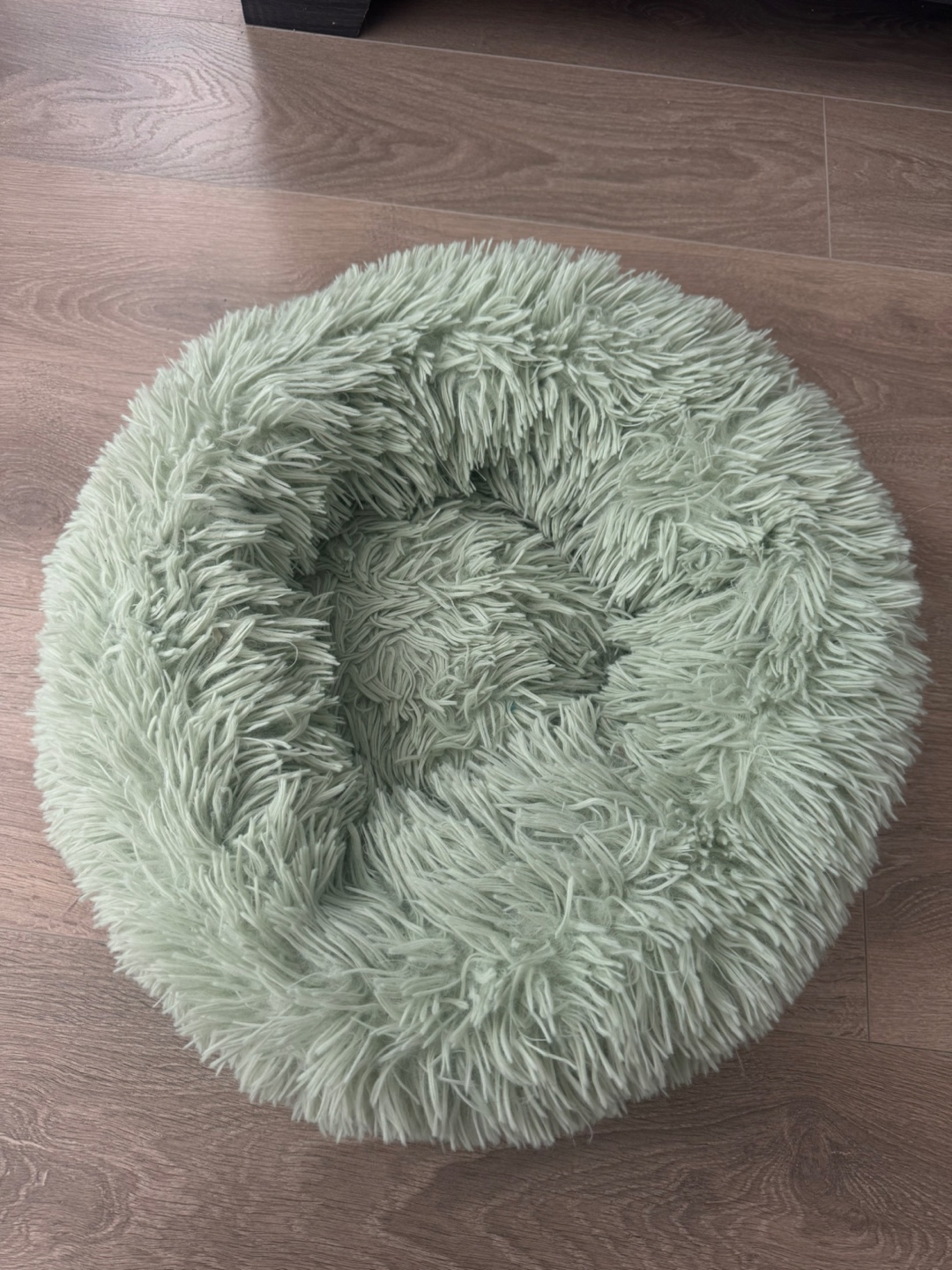 Fluffy Round Pet Bed - Mint Green - photo 2
