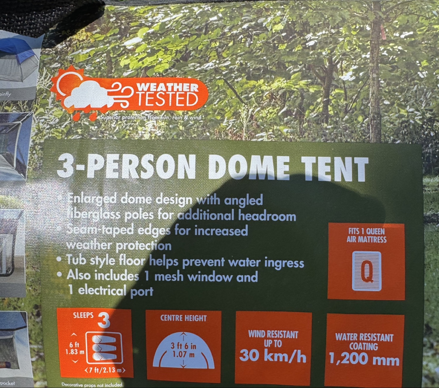 Ozark Trail 3-Person Dome Tent - New in Box - photo 2