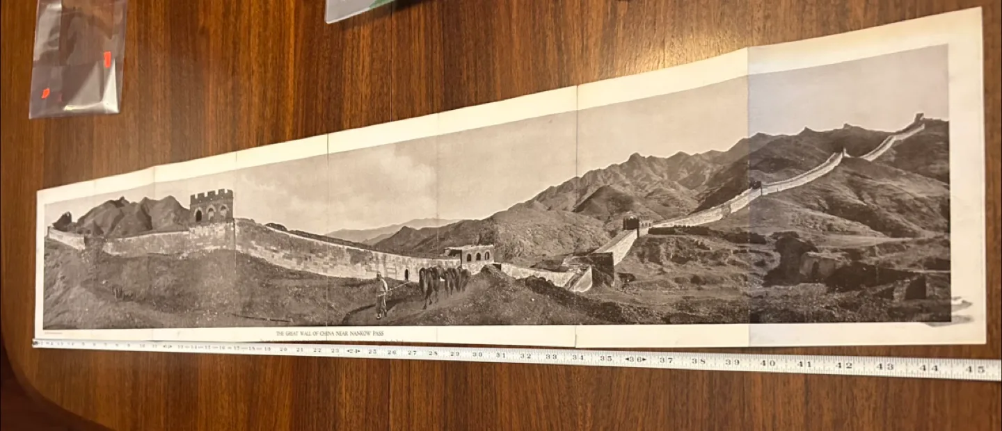$6 Antique photo China National Geographic 1923 Great Wall China image indicator(8)