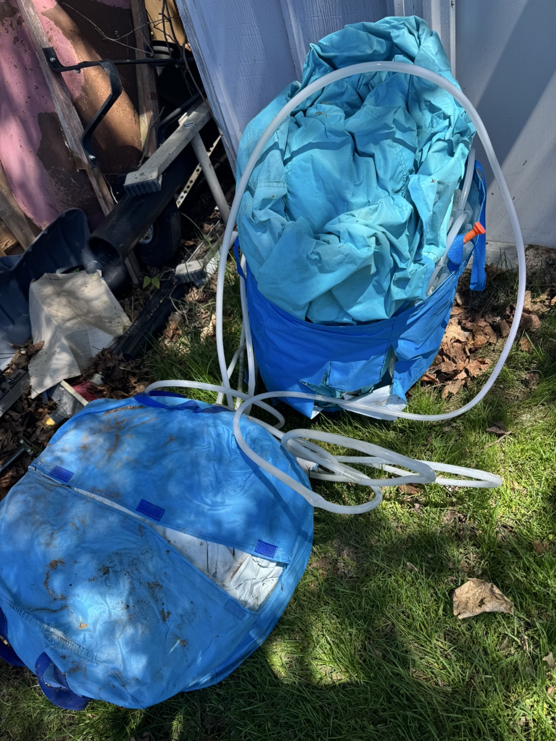 Used Inflatable Water Slides & Orange Fan - photo 4