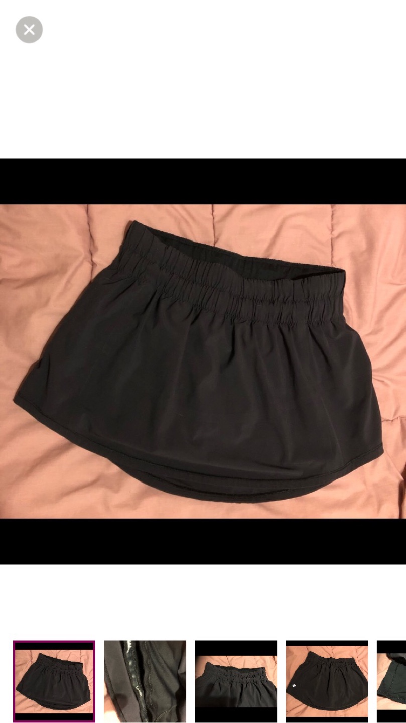 Lululemon Black Skirt Size 4