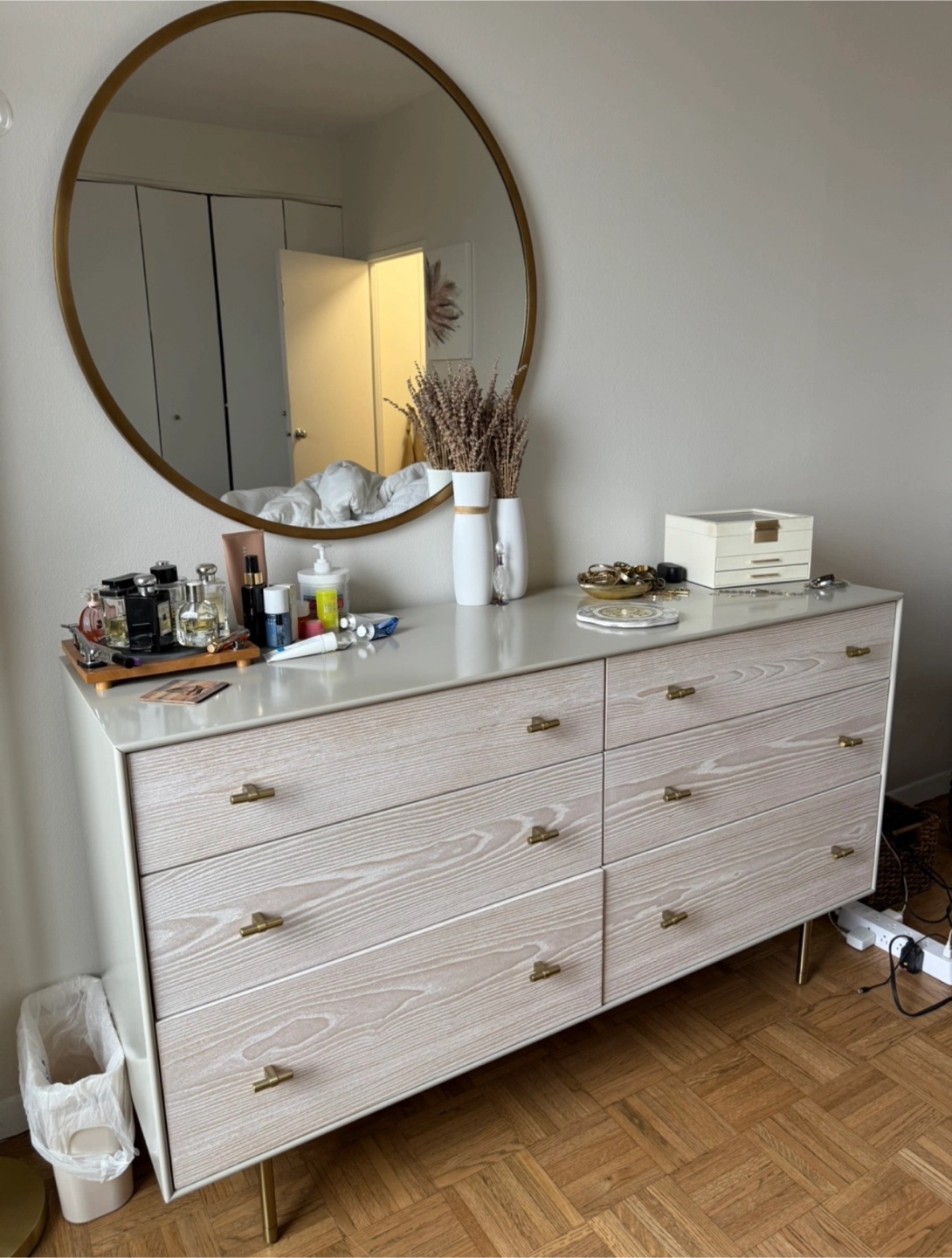 West Elm 6-Drawer Dresser with Gold Hardware