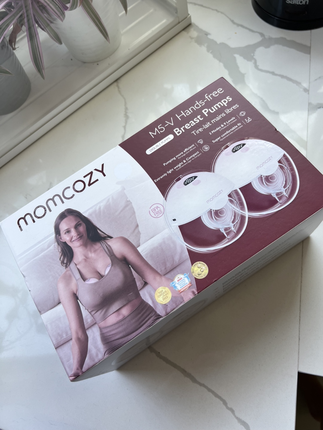 Momcozy M5 V Hands-Free Breast Pump - Double Electric