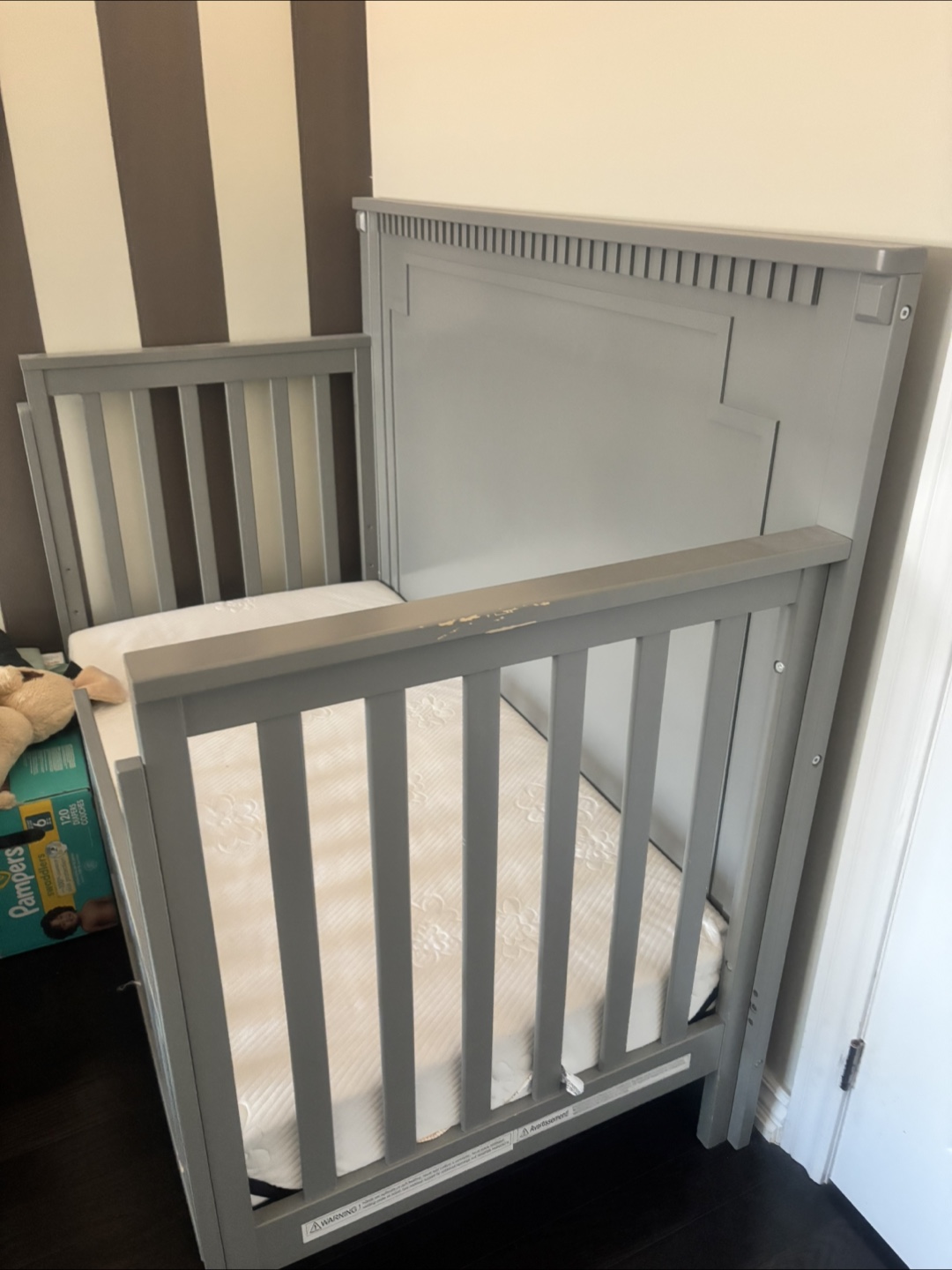 Grey Toddler Bed with Rail - photo 4