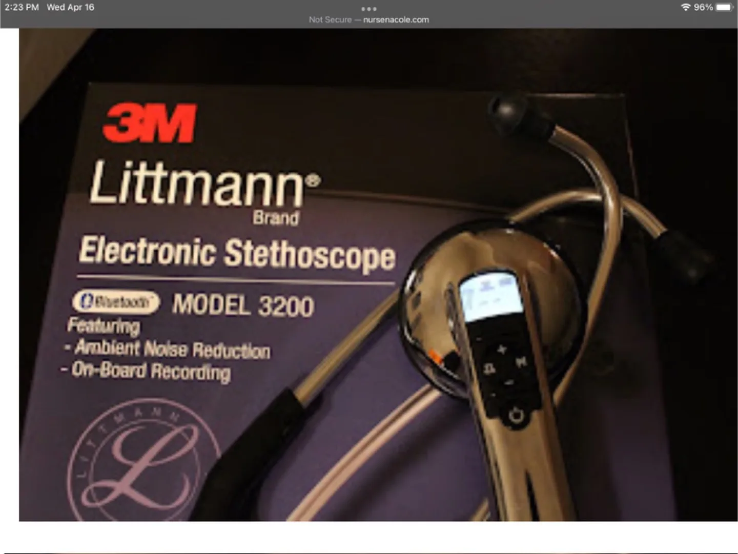 3M Littmann Electronic Stethoscope Model 3200
