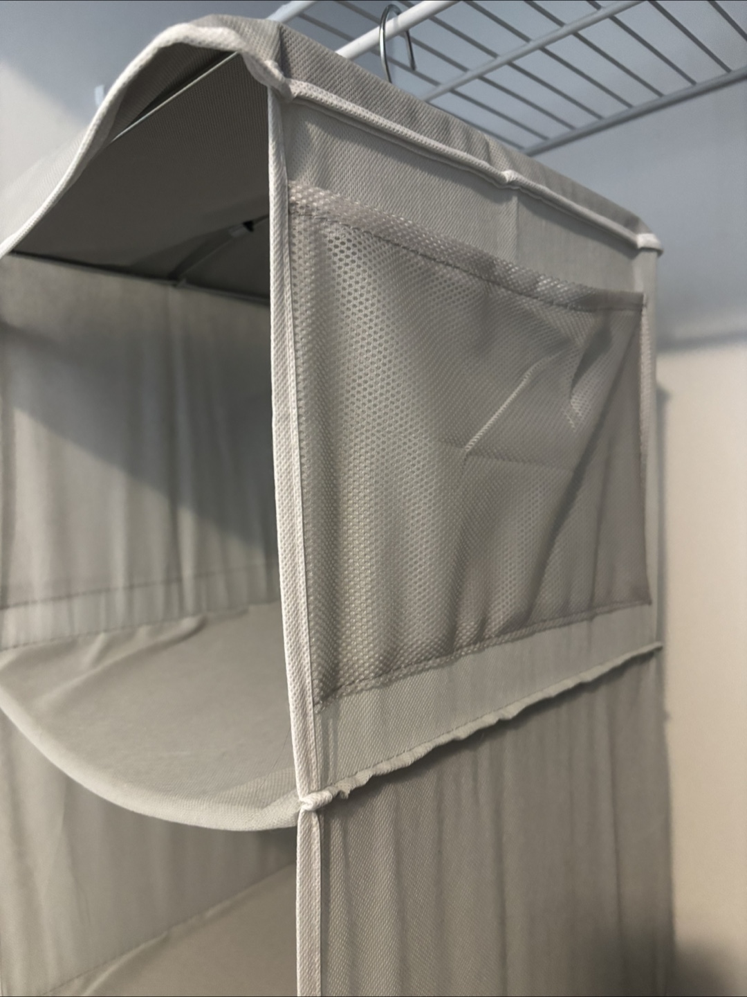 Grey Fabric Hanging Closet Organizer - photo 2